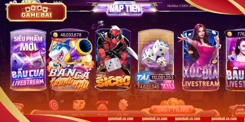 Chỉ dẫn các bước để bet thủ tham gia sân chơi Game Bài.