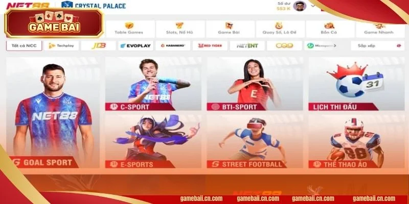 Đánh giá game bài NET88 chắc chắn không thể bỏ qua kho game khủng.